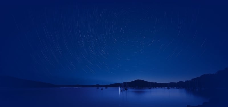 Meteor Shower Night Sky